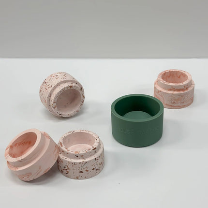A1 DIY Terrazzo Theelichthouder Kit FIAM Ø 6,5cm - Kaarsenhouder Maken