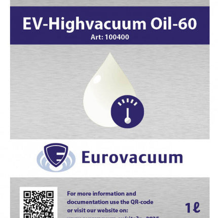 Eurovacuum Olie t.b.v. Vacuümpomp - EV-Highvacuum Oil-60