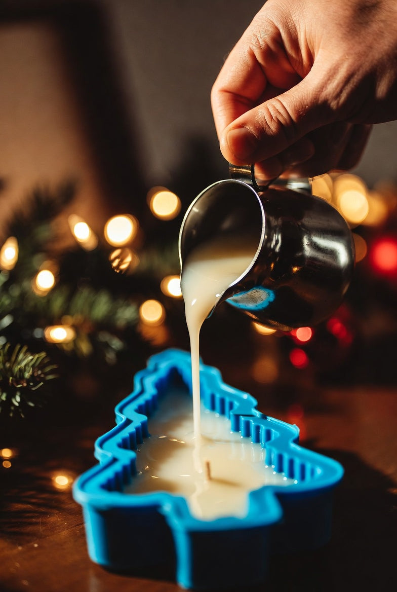 Kaarsen Maken met Siliconen Mallen | Zelf Kerstkaarsen Gieten Tutorial 2025