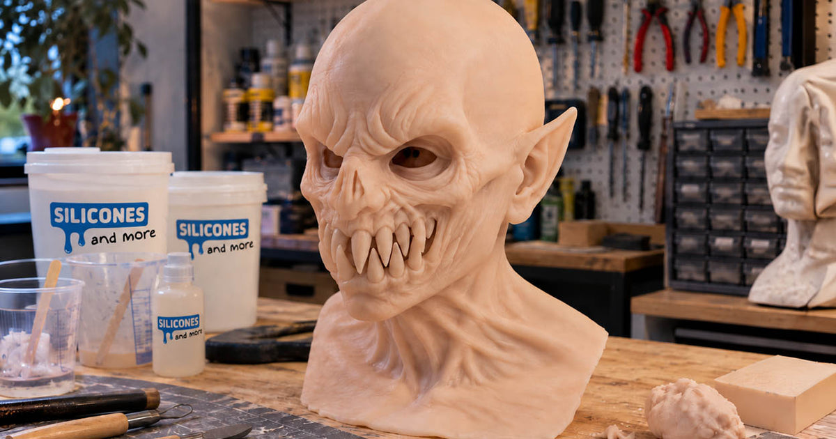 Een silicone masker maken voor Halloween
