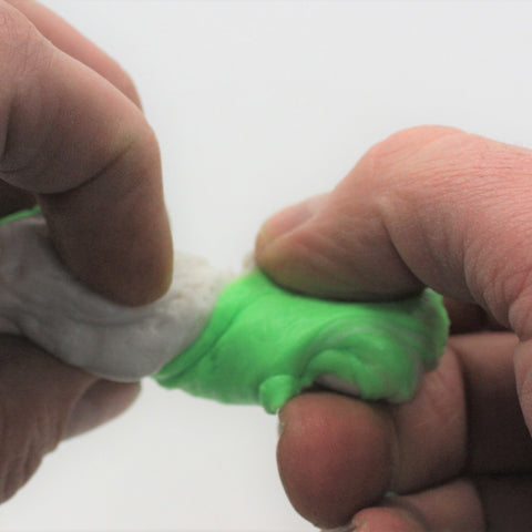 Two-part silicone mold putty