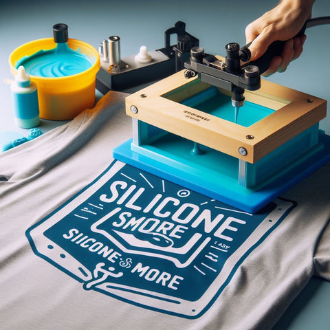 Silicone for textile printing
