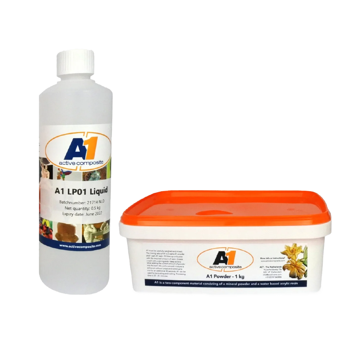A1 A1 Acrylhars – Milieuvriendelijke 2K Hars voor Sculpturen & Ornamenten