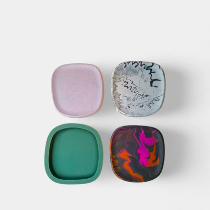 A1 DIY Terrazzo Dienblad Kit M ONDA - Zelfmaak Decoratieve Tray Medium