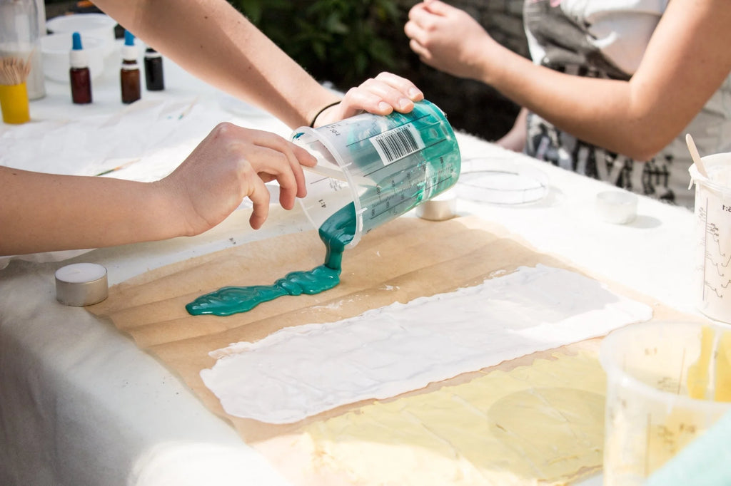 A1 DIY Terrazzo Geurkaars Kit Lavendel - Zelfmaak Geurkaarsen Set