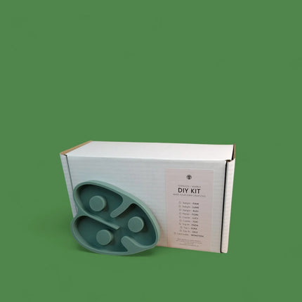 A1 DIY Terrazzo Kaarthouder Kit MONSTERA - Zelfmaak Visitekaarthouder