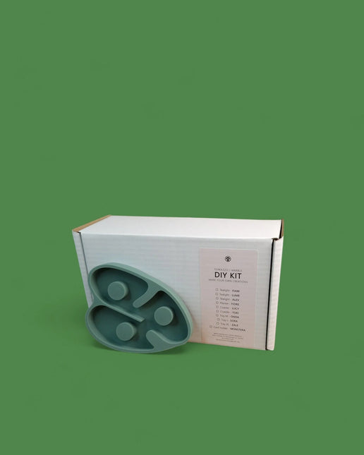 A1 DIY Terrazzo Kaarthouder Kit MONSTERA - Zelfmaak Visitekaarthouder