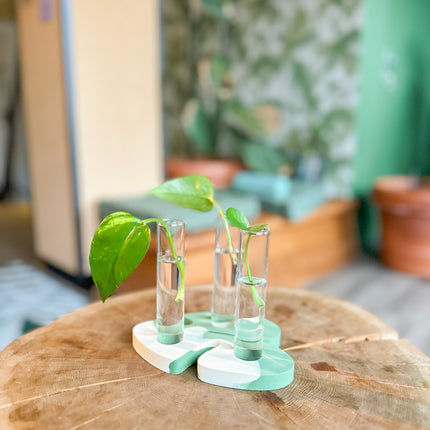 A1 DIY Terrazzo Kaarthouder Kit MONSTERA - Zelfmaak Visitekaarthouder
