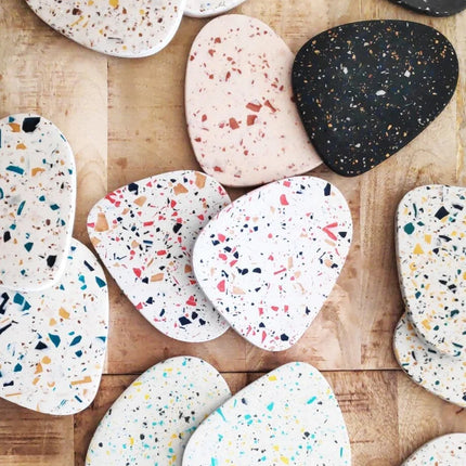 A1 DIY Terrazzo Onderzetters Kit LUCY - Zelfmaak Coasters Set