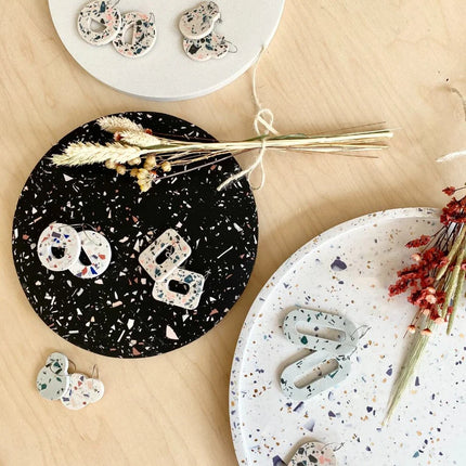 A1 DIY Terrazzo Oorbellen Kit - Maak Je Eigen Sieraden