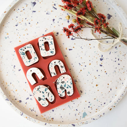 A1 DIY Terrazzo Oorbellen Kit - Maak Je Eigen Sieraden