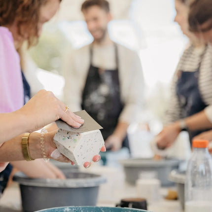 A1 DIY Terrazzo Plantenpot Kit FIORE Ø 5,5cm - Mini Bloempot Maken