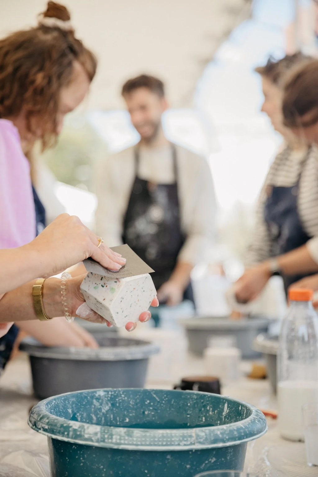 A1 DIY Terrazzo Plantenpot Kit FIORE Ø 5,5cm - Mini Bloempot Maken