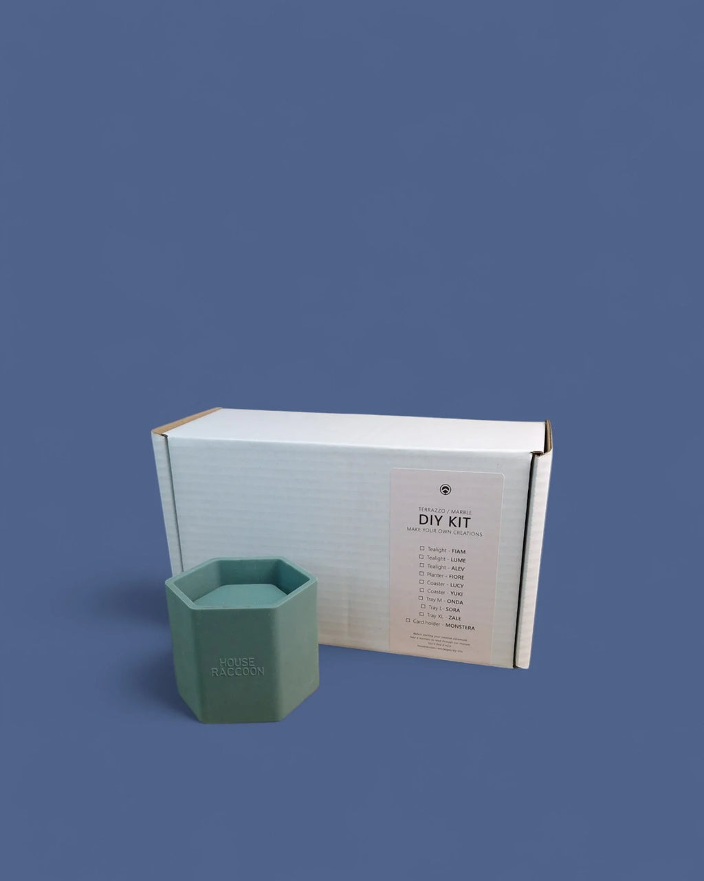 A1 DIY Terrazzo Plantenpot Kit FIORE Ø 5,5cm - Mini Bloempot Maken