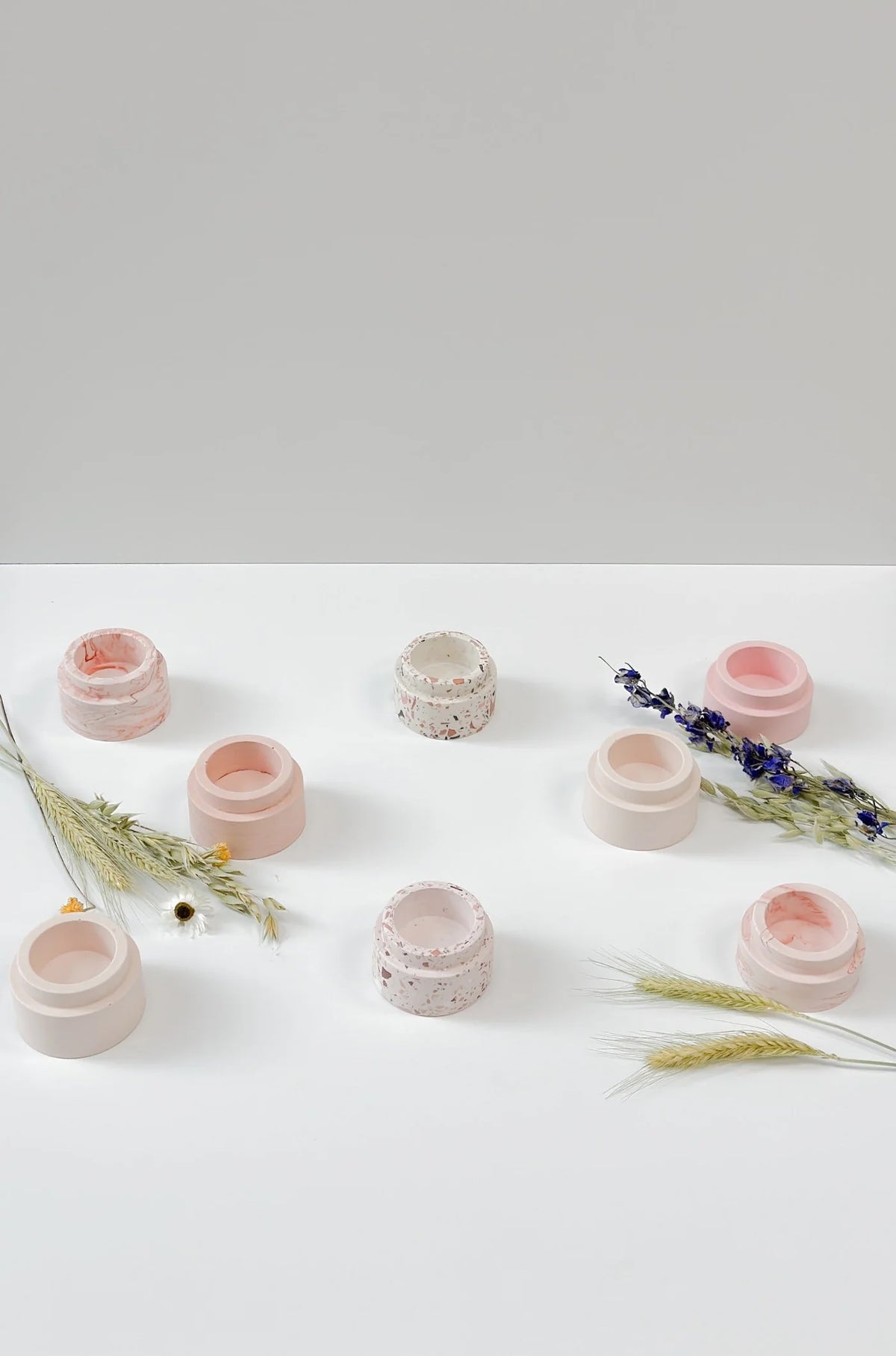 A1 DIY Terrazzo Theelichthouder Kit FIAM Ø 6,5cm - Kaarsenhouder Maken