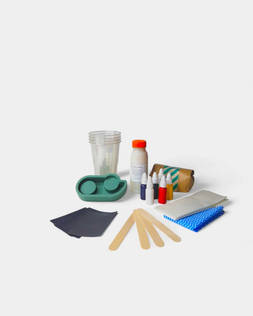A1 DIY Terrazzo Theelichtjes Kit 2x LUME - Zelfmaak Kaarsenhouders Set