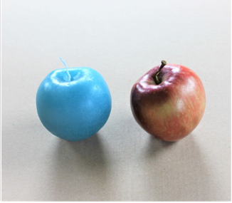 <h4>Making an apple candle</h4>