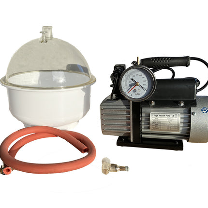 Eurovacuum Vacuümpomp  EVD-VE115SV, inclusief vacuümkamer 9 liter