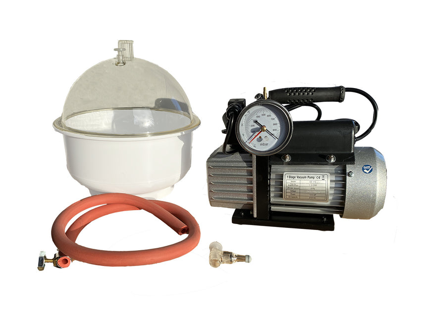 Eurovacuum Vacuümpomp  EVD-VE115SV, inclusief vacuümkamer 9 liter