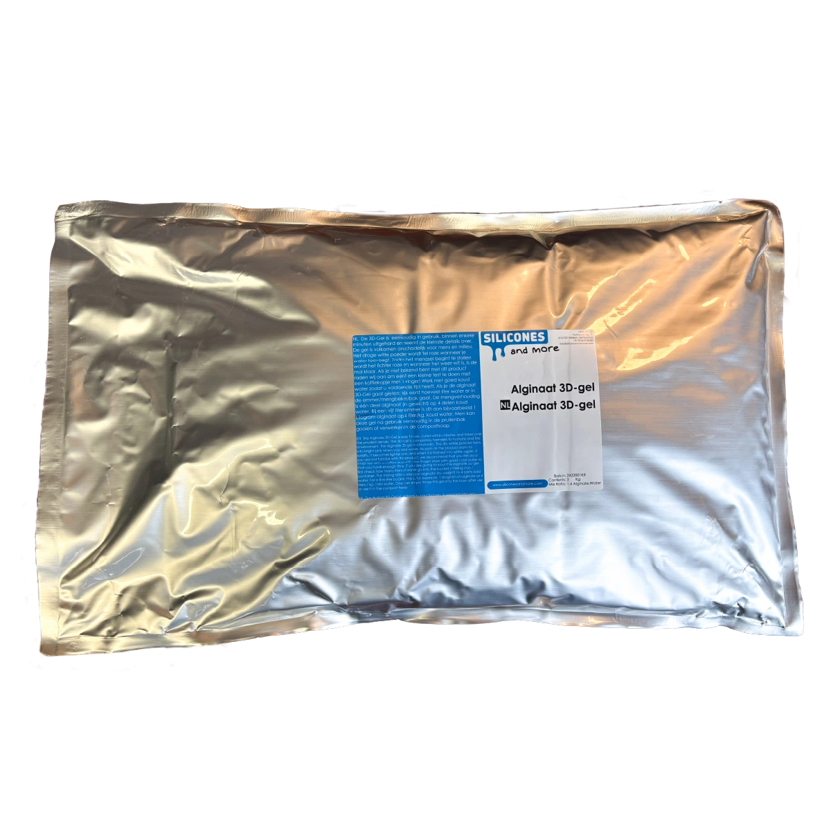 Huismerk - SAM Alginaat 3D-Gel – Snel Uithardend Afdrukmateriaal voor Bodycasting & Gezichtsmaskers