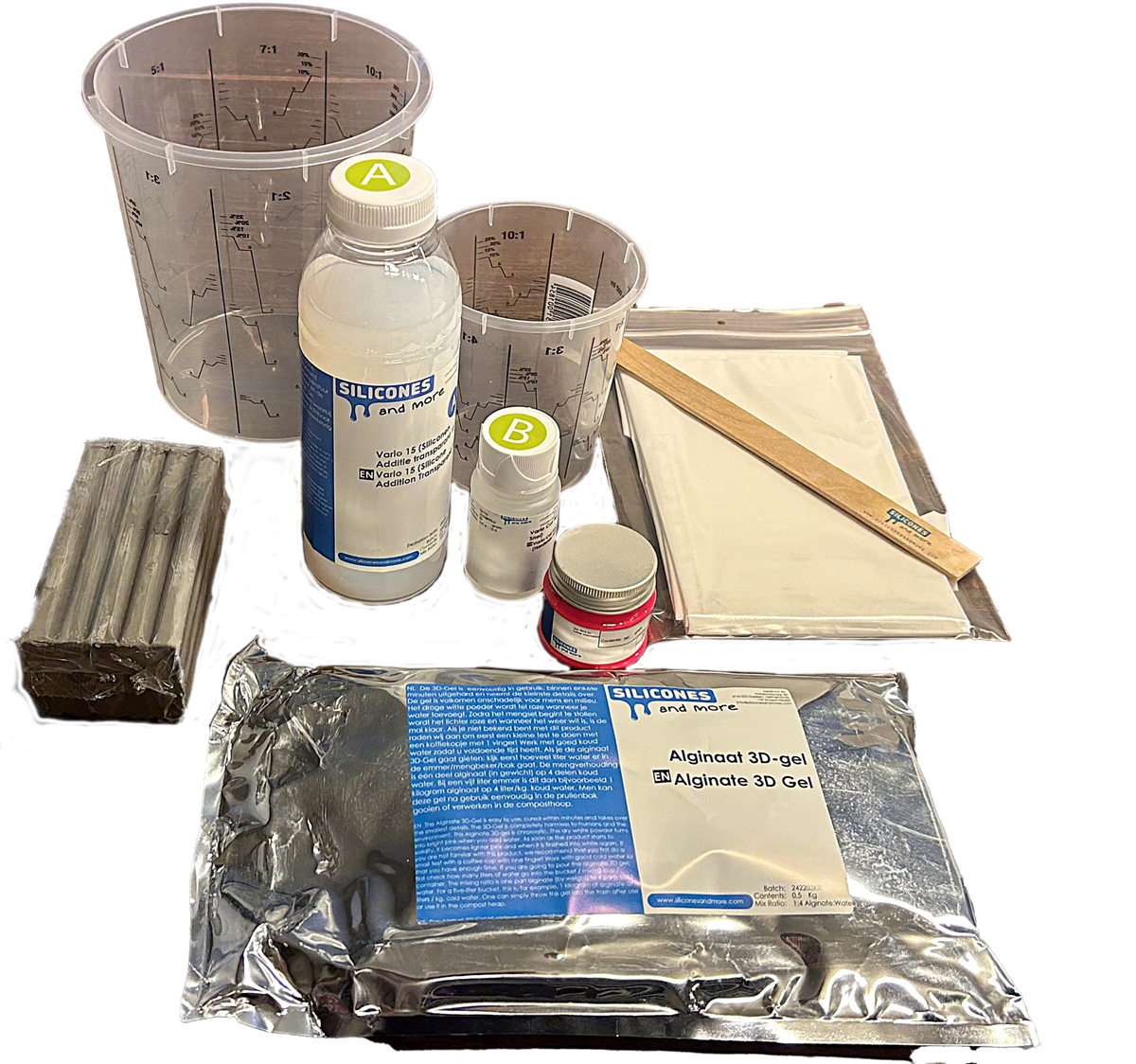 Huismerk - SAM Create Your Own Dildo Set – DIY Siliconen Kit voor Gepersonaliseerde Speeltjes & Creatieve Projecten