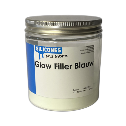 Huismerk - SAM Glow Filler Blauw of Groen – Glow-in-the-Dark Vulstof voor Siliconen, Epoxy & Polyurethaan