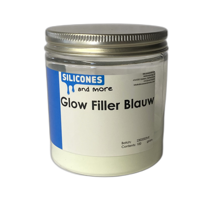 Huismerk - SAM Glow Filler Blauw of Groen – Glow-in-the-Dark Vulstof voor Siliconen, Epoxy & Polyurethaan