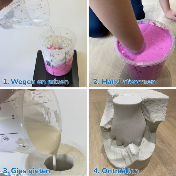 Plaster cast of a child's hand