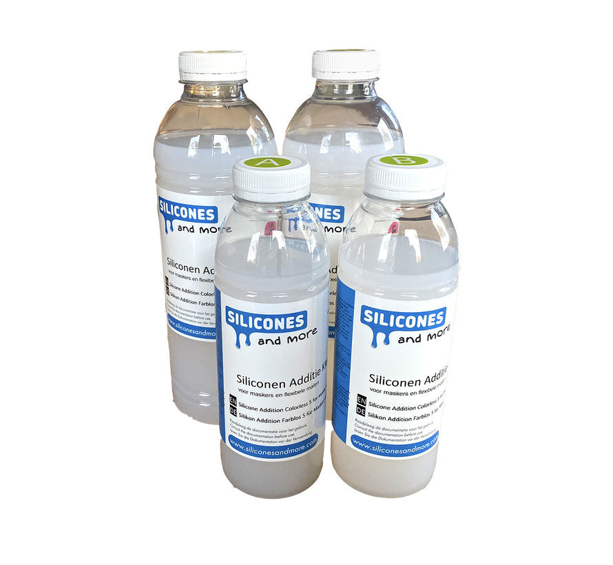 Huismerk - SAM Siliconen Additie Kleurloos 5 – Zeer Zachte Platinum Silicone voor Maskers & Flexibele Mallen