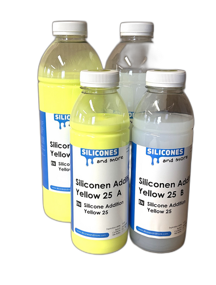 Huismerk - SAM Siliconen Additie Yellow 25 Set – Middelharde Additie Vormrubber voor Mallen & Prototypes