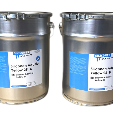Huismerk - SAM Siliconen Additie Yellow 25 Set – Middelharde Additie Vormrubber voor Mallen & Prototypes