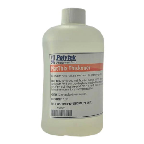 Polytek PlatThix Liquid Thickener – Verdikkingsmiddel voor Siliconen Brush-on Mallen & Gietwerk