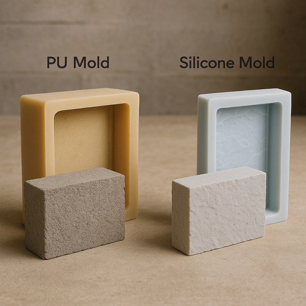 <h4>PU mallen vs siliconen mallen | Verschillen voor beton & WetCast</h4>