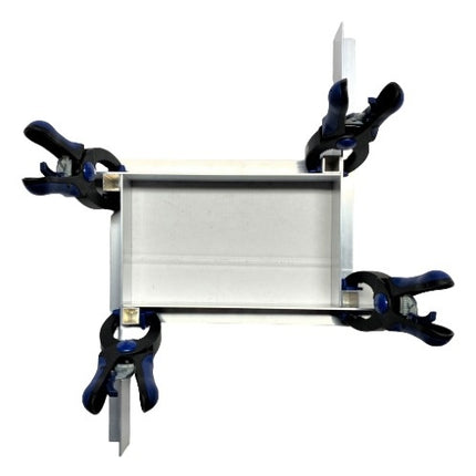 S.A.M. Bekisting  Set voor siliconen mallen - Aluminium 24 x 4 cm.