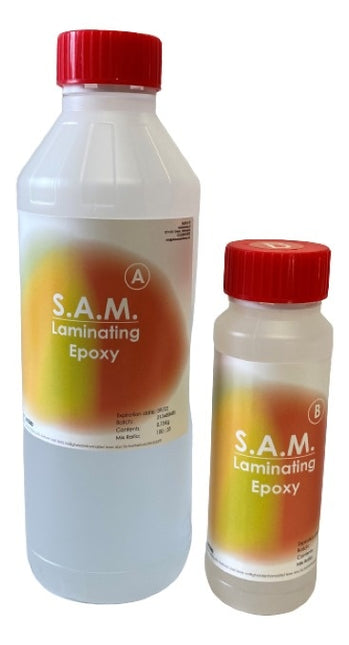 S.A.M. Laminating Epoxy Resin,  0,1 tot 2 cm. dik lamineren
