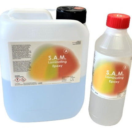 S.A.M. Laminating Epoxy Resin,  0,1 tot 2 cm. dik lamineren