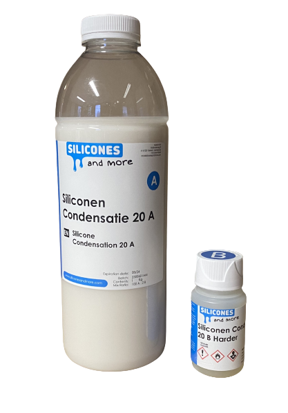 SAM - Silicones and More Siliconen Condensatie 20 Universeel – Vormvast Mold Making Rubber voor Gips & Beton