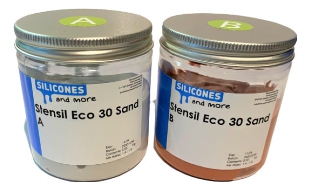 Silconic Silconic Stensil ECO 30 Zandkleurig – Kneedbare Silicone voor Mallen Maken & Dentaaltechniek