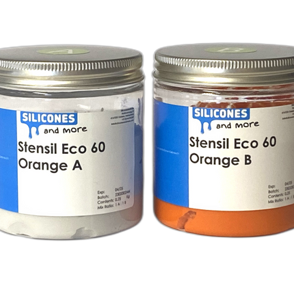 Silconic Silconic Stensil ECO 60 Oranje – Kneedbare Silicone voor Mallen Maken & Sieraden