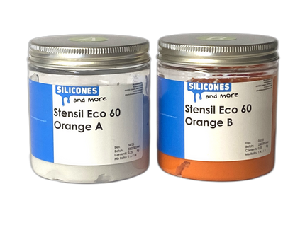 Silconic Silconic Stensil ECO 60 Oranje – Kneedbare Silicone voor Mallen Maken & Sieraden
