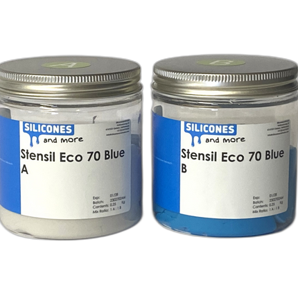 Silconic Silconic Stensil ECO 70 Blauw – Kneedbare Silicone voor Mallen Maken & Industrieel Prototyping
