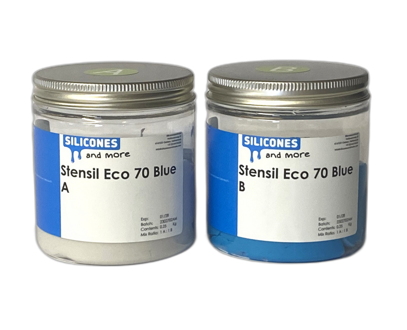 Silconic Silconic Stensil ECO 70 Blauw – Kneedbare Silicone voor Mallen Maken & Industrieel Prototyping