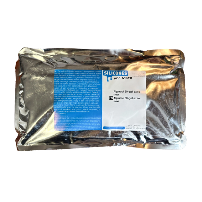 Siliconesandmore Alginaat 3D-Gel - Extra Slow- 0.5 kg