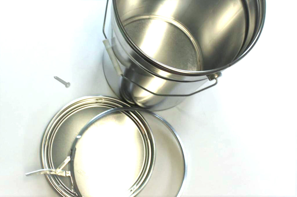 siliconesandmore Conisch Vertind plaatstaal blik, 25 Liter inhoud.
