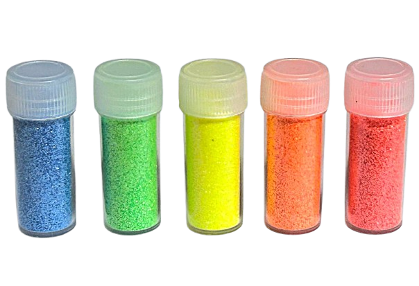 siliconesandmore Neon Glitter Set