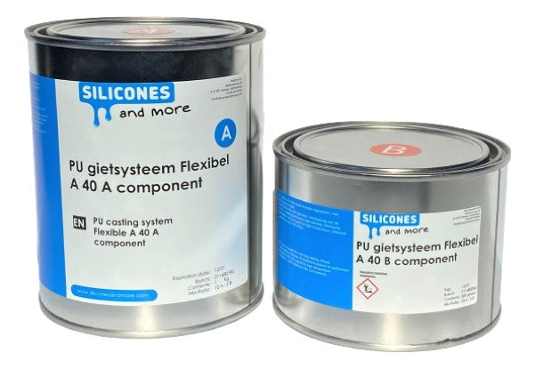 siliconesandmore Polyurethaan Gietsysteem Flexibel A40