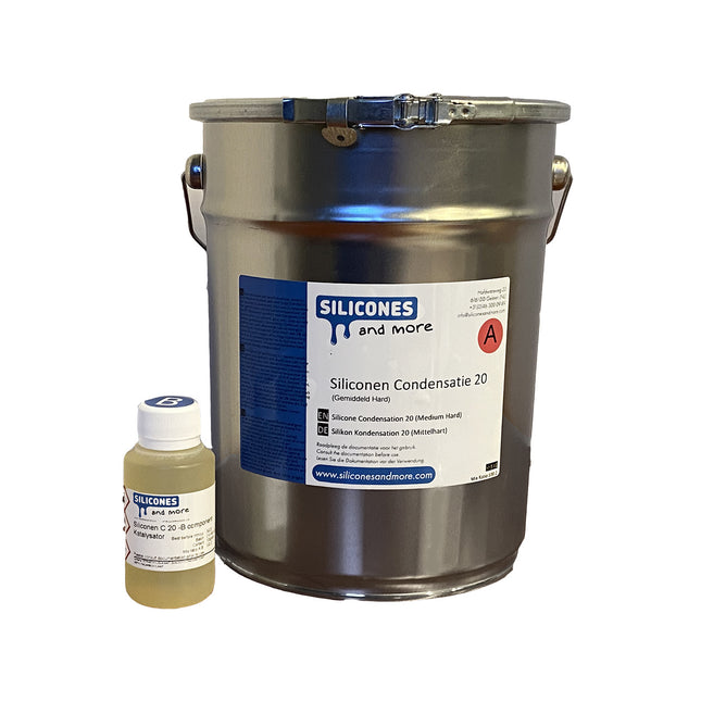 Siliconesandmore Siliconen Condensatie 20 voor PU en epoxy