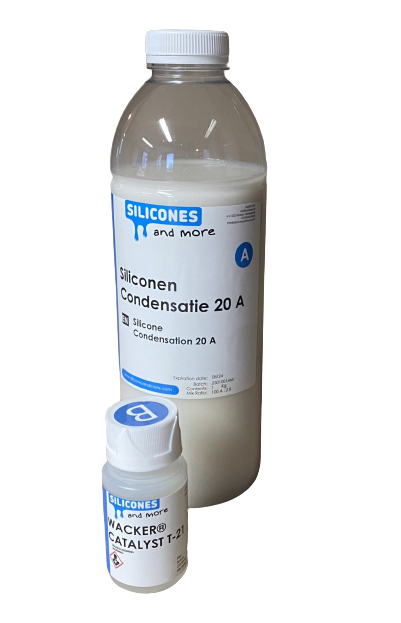 Siliconesandmore Siliconen Condensatie 20 voor PU en epoxy