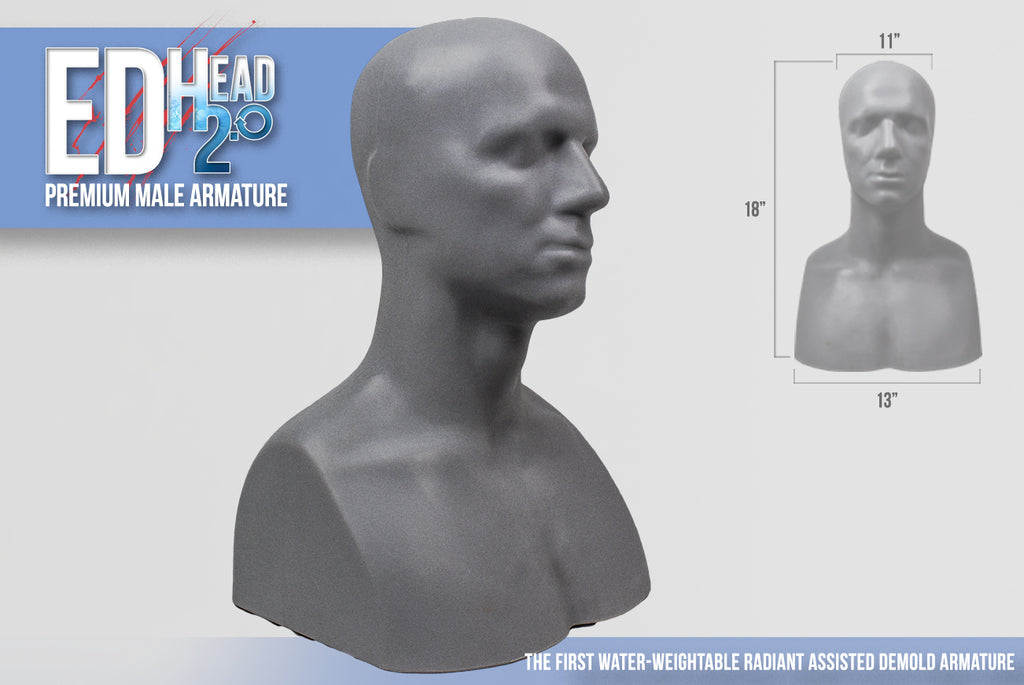 The Monster Makers Ed & Alanna H2.0 - Premium levensgrootte Sculptuurbustes